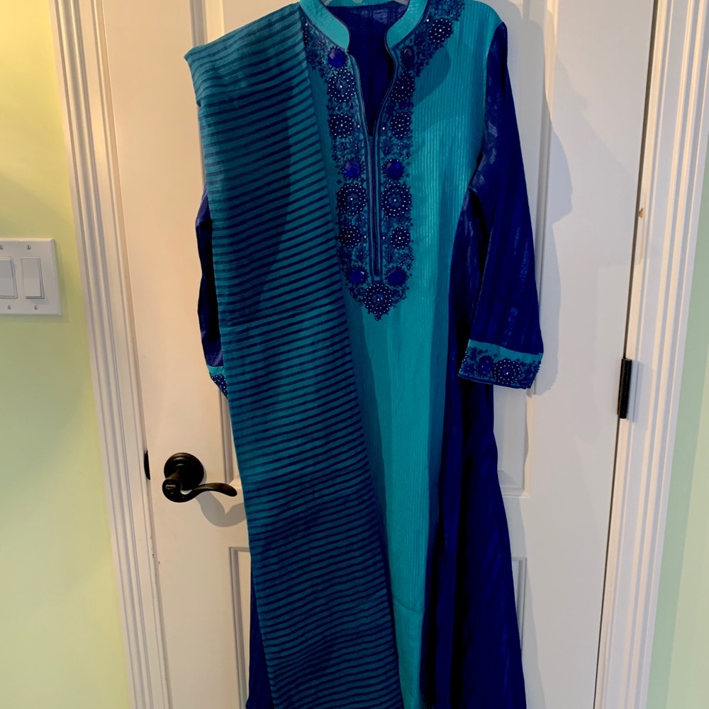 Blue Pakistani Suit